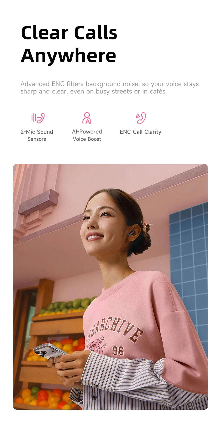 Baseus Bass BS2 Lite True Wireless Earbuds-Moon White