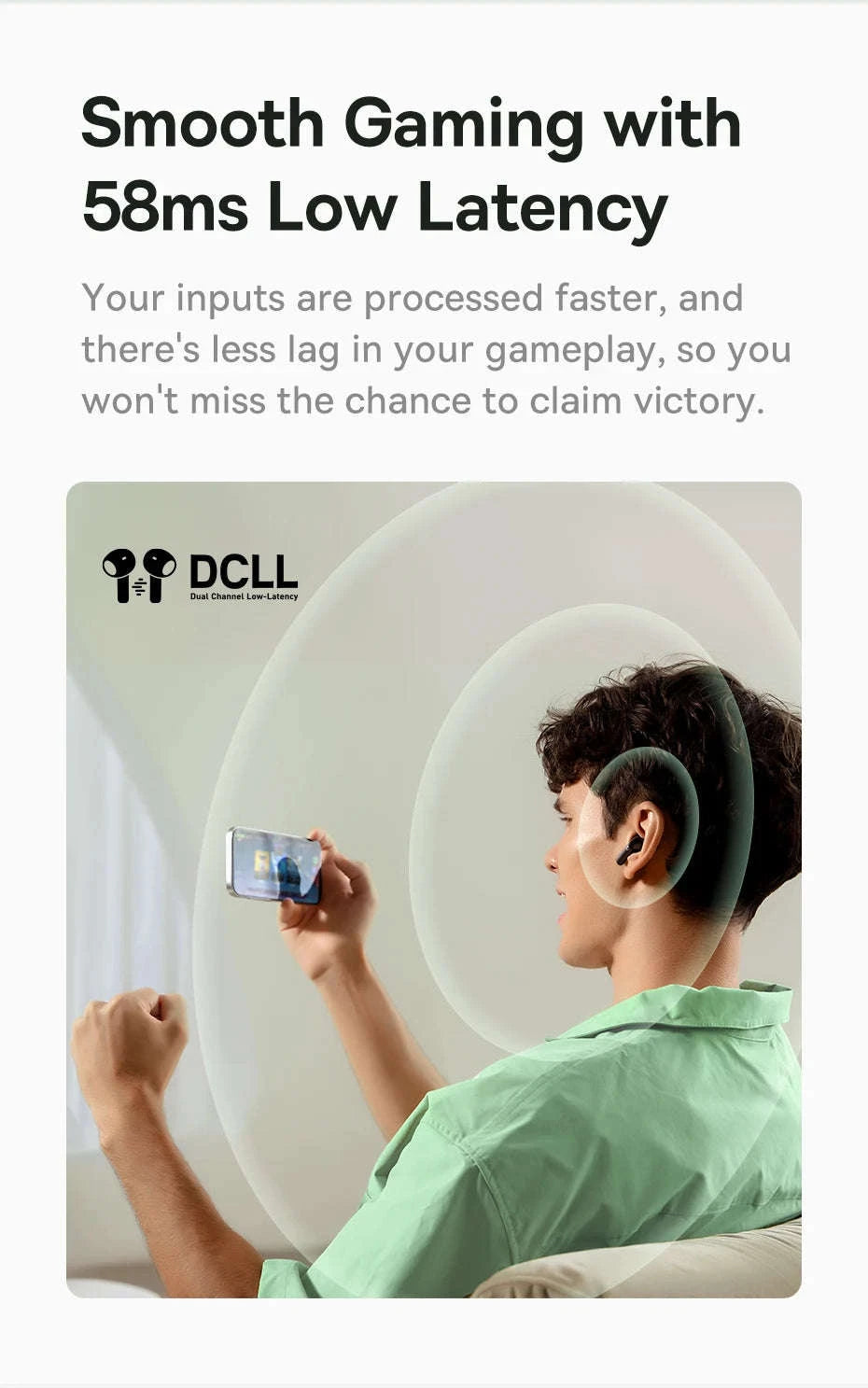 Baseus Bass EP10 NC Noise Cancelling Wireless Earbuds-White