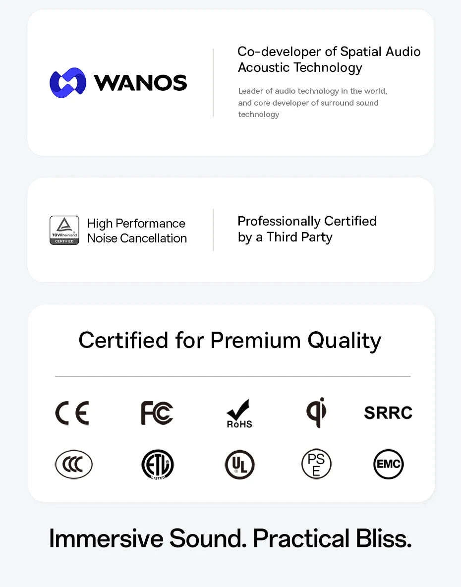 Baseus Bass EP10 NC Noise Cancelling Wireless Earbuds-White