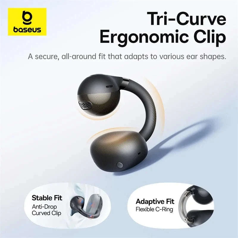 Baseus BC1 Open Ear Wireless Ear Clip Earbuds-Black