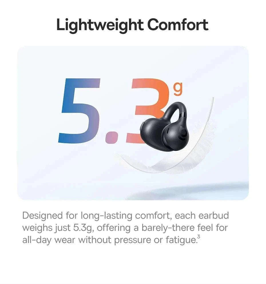 Baseus BC1 Open Ear Wireless Ear Clip Earbuds-Black