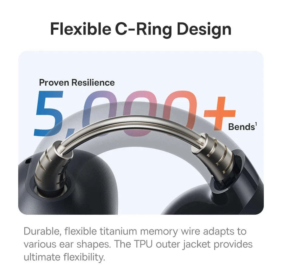 Baseus BC1 Open Ear Wireless Ear Clip Earbuds-Black