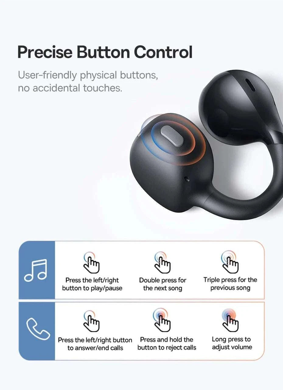 Baseus BC1 Open Ear Wireless Ear Clip Earbuds-Black
