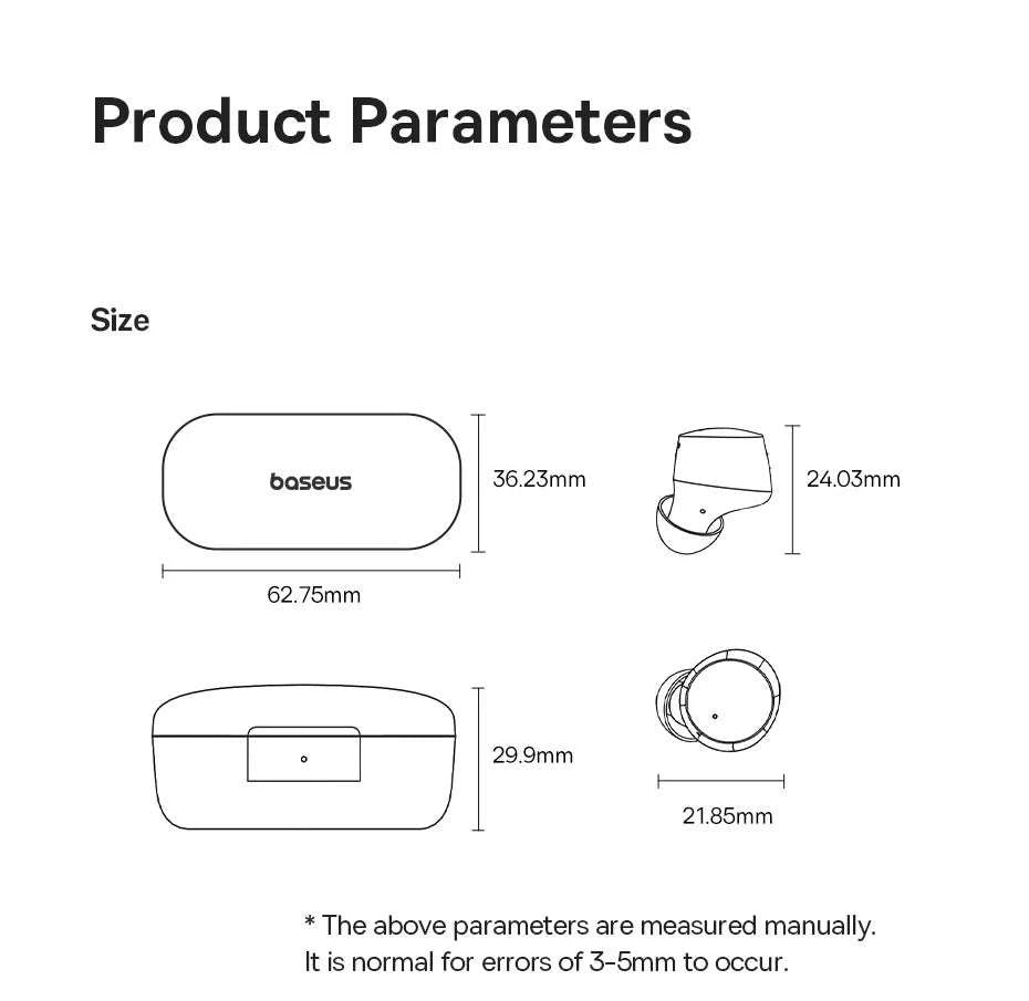 Baseus Bowie E18 True Wireless Earbuds-Default Title