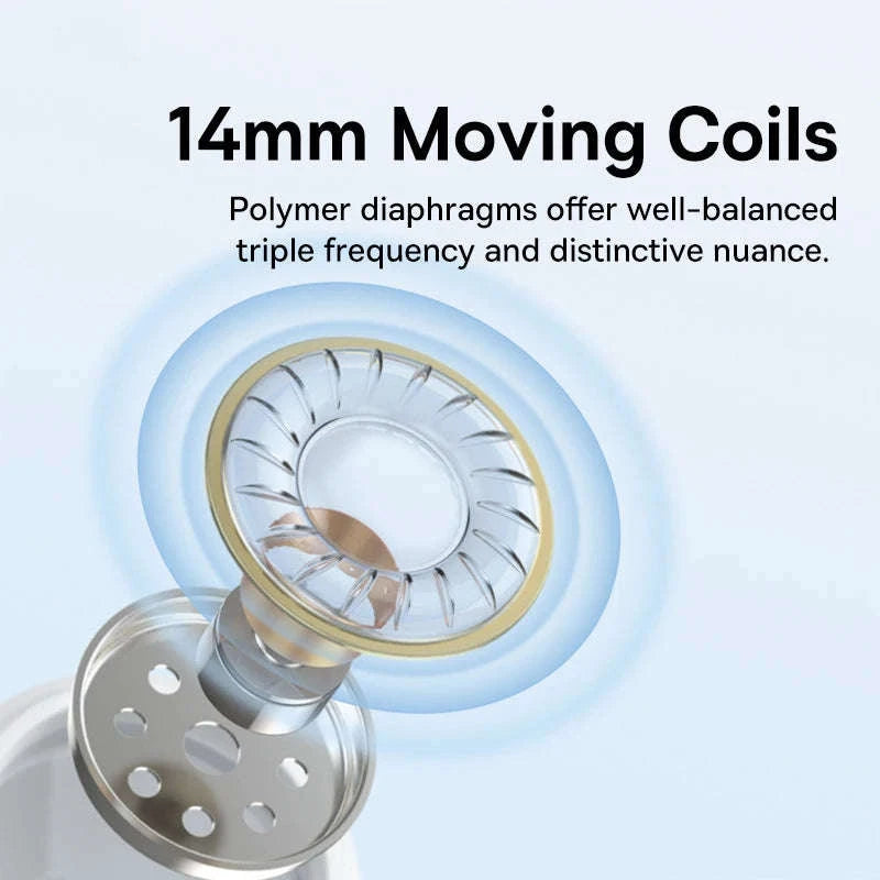 Baseus C17 Type‑C Wired Earphones with Mic-White