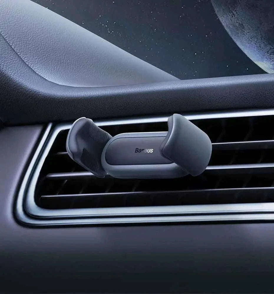 Baseus Car Phone Holder Air Vent Mount with Stable Double Clip-Black