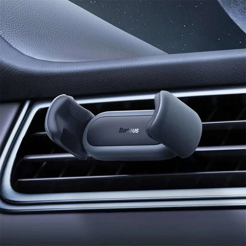 Baseus Car Phone Holder Air Vent Mount with Stable Double Clip-Black