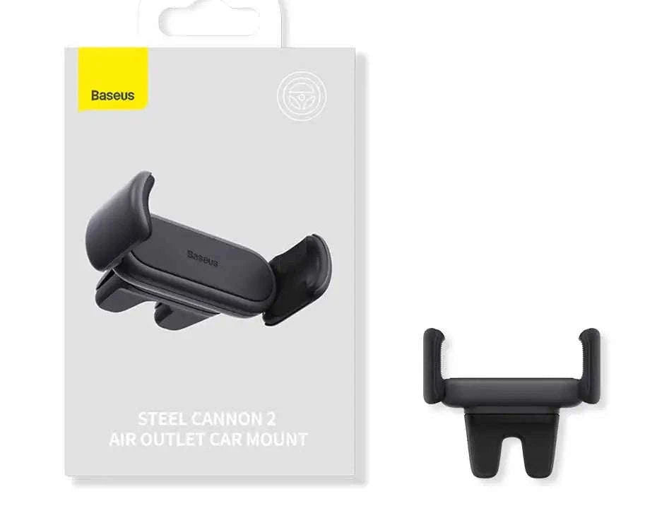 Baseus Car Phone Holder Air Vent Mount with Stable Double Clip-Black