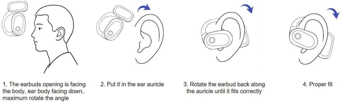 Baseus Eli 2i Fit Open-Ear Wireless Earphones-White