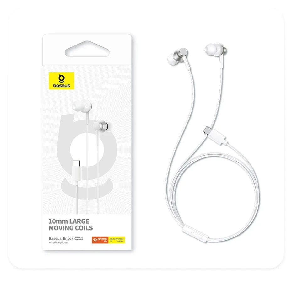 Baseus Encok CZ11/HZ11 Wired Earphones with Mic-CZ11 Cluster Black