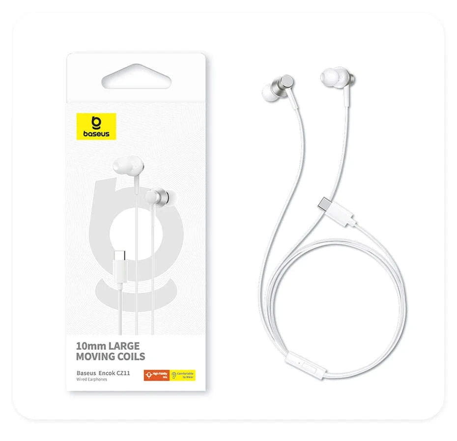 Baseus Encok CZ11/HZ11 Wired Earphones with Mic-CZ11 Cluster Black