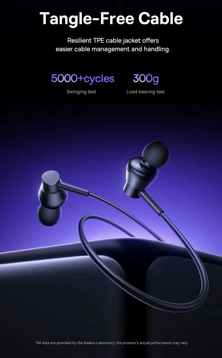 Baseus Encok CZ11/HZ11 Wired Earphones with Mic-CZ11 Cluster Black