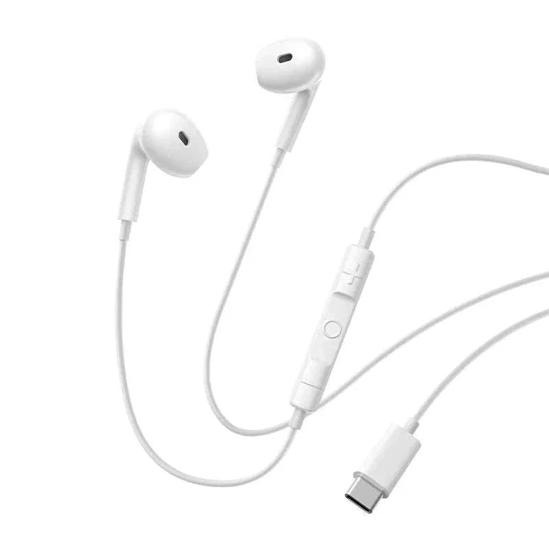 Baseus Encok CZ19 Type‑C Wired Earphones with Mic-WHITE
