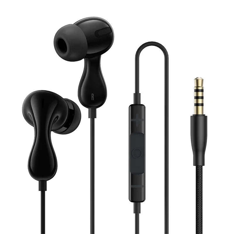 Baseus Encok CZ20/HZ20 Wired Earphones with Hi‑Res Audio and Mic-HZ20-Black