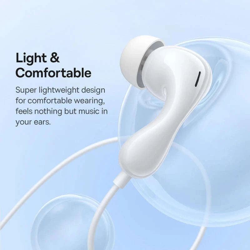 Baseus Encok CZ20/HZ20 Wired Earphones with Hi‑Res Audio and Mic-HZ20-Black