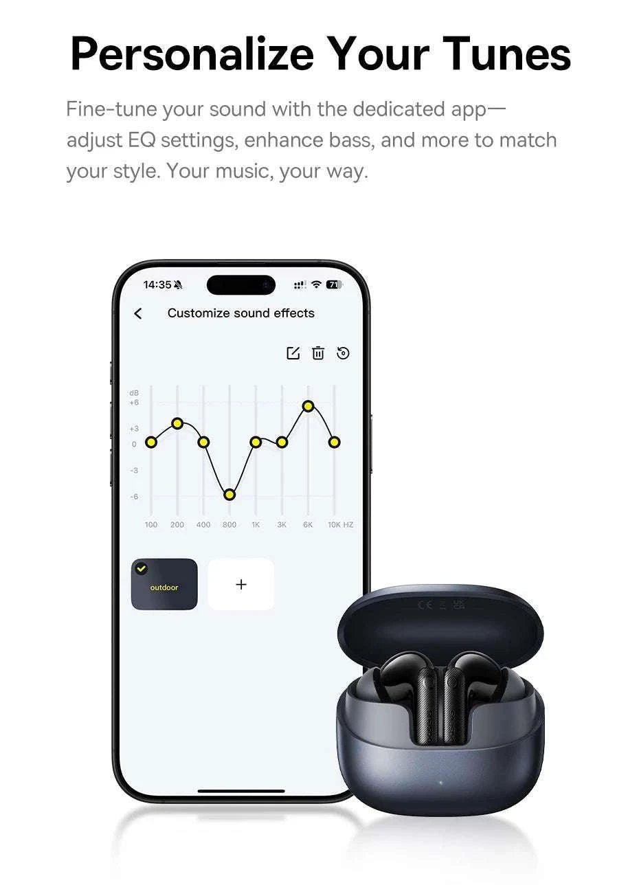 Baseus EP10 Pro ANC Wireless Earbuds with LDAC & 55H Battery-White