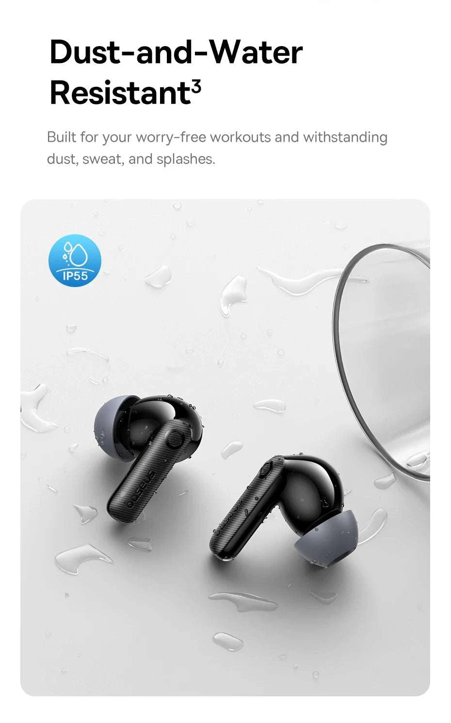 Baseus EP10 Pro ANC Wireless Earbuds with LDAC & 55H Battery-White