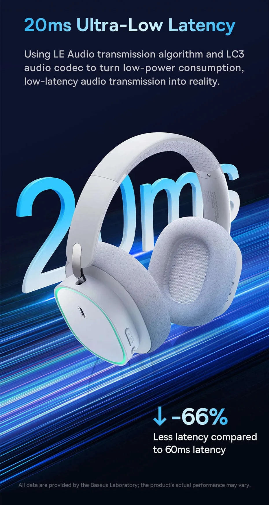 Baseus GH02 Wireless Gaming Headset with Mic-Black