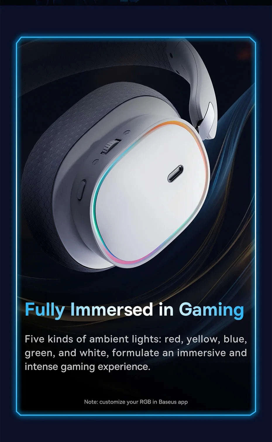 Baseus GH02 Wireless Gaming Headset with Mic-Black