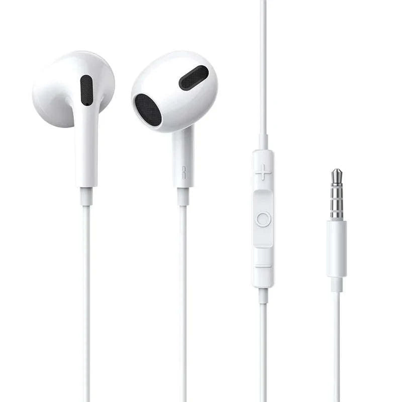 Baseus H17 3.5mm Wired Earphone with Microphone-3.5mm White