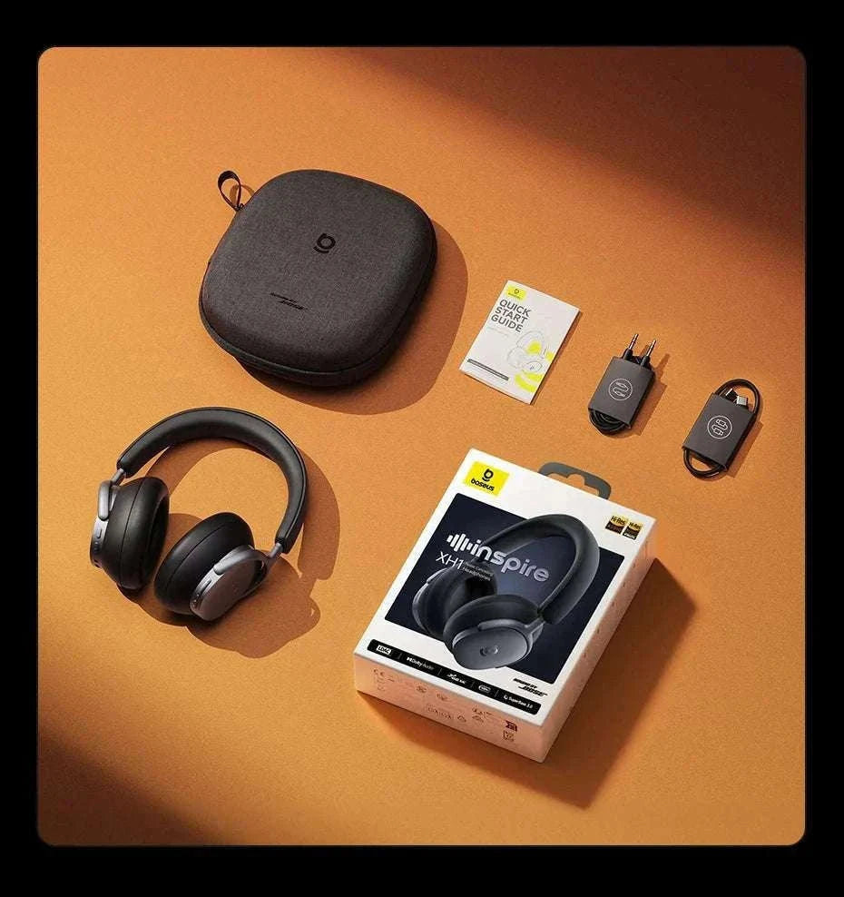 Baseus Inspire XH1 ANC Wireless Headphones 100Hr Hi-Res LDAC-Cosmic Black / China Mainland