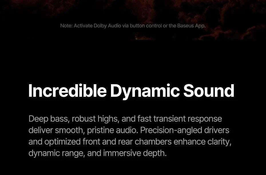 Baseus Inspire XH1 ANC Wireless Headphones 100Hr Hi-Res LDAC-Cosmic Black / China Mainland