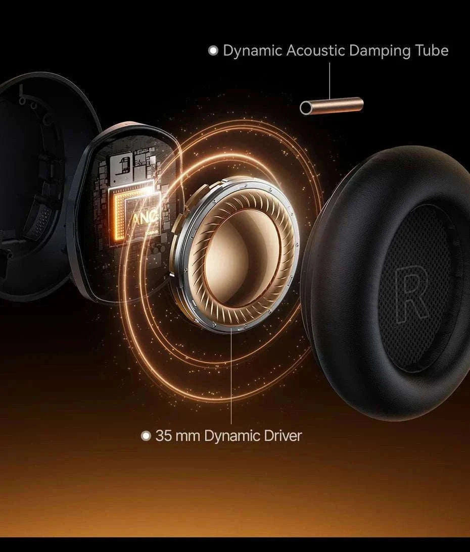 Baseus Inspire XH1 ANC Wireless Headphones 100Hr Hi-Res LDAC-Cosmic Black / China Mainland