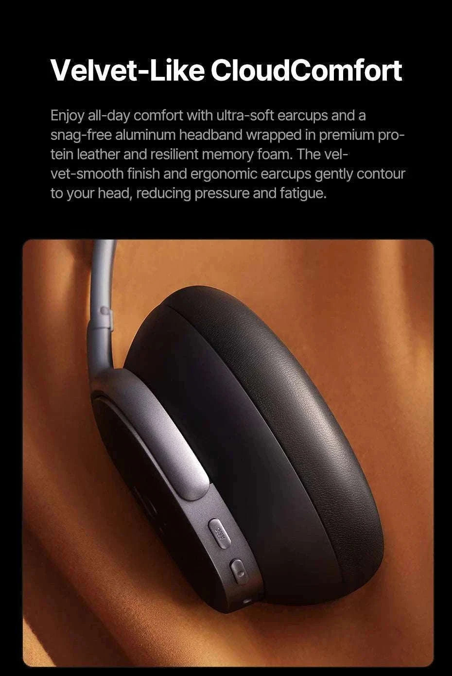 Baseus Inspire XH1 ANC Wireless Headphones 100Hr Hi-Res LDAC-Cosmic Black / China Mainland