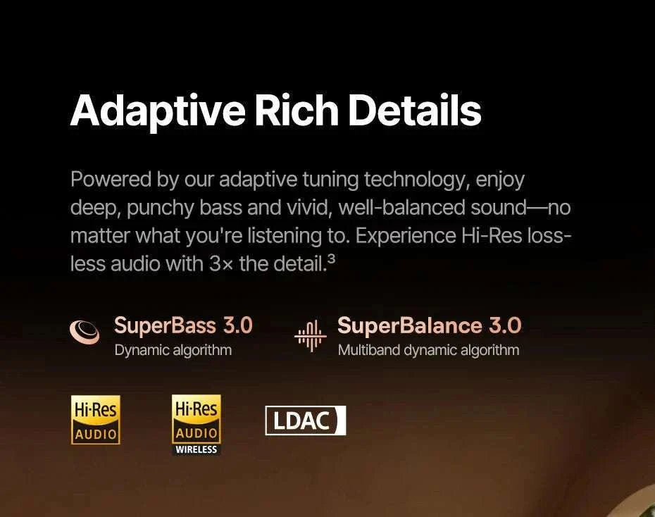 Baseus Inspire XH1 ANC Wireless Headphones 100Hr Hi-Res LDAC-Cosmic Black / China Mainland