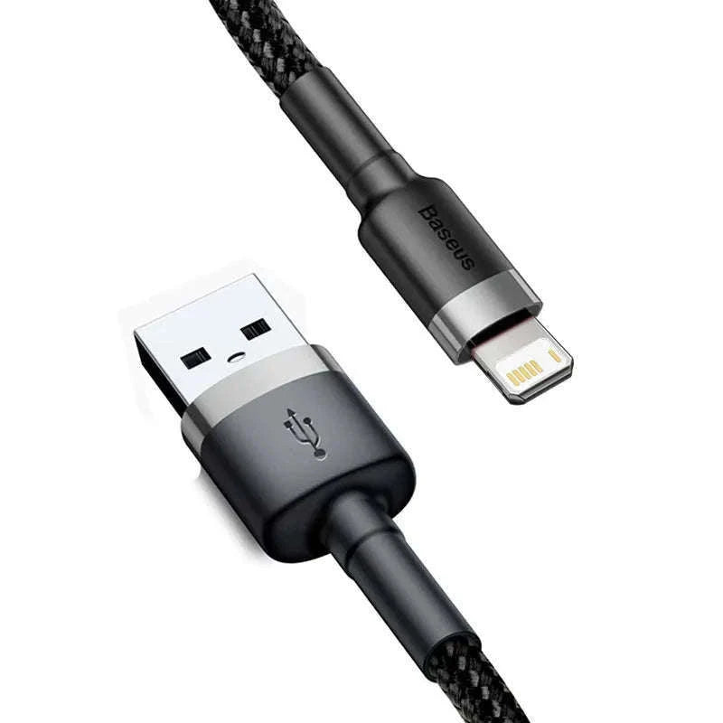Baseus iPhone Fast Charging Cable with Braided Strength-Grey / 1m
