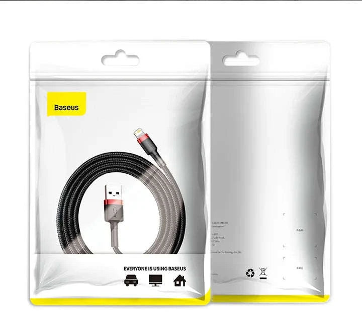 Baseus iPhone Fast Charging Cable with Durable Braided Design-Grey / 2m