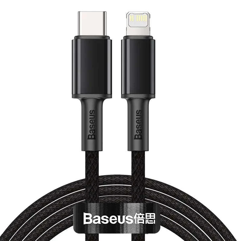 Baseus PD 20W USB‑C Cable for iPhone Fast Charging-Black / 1m