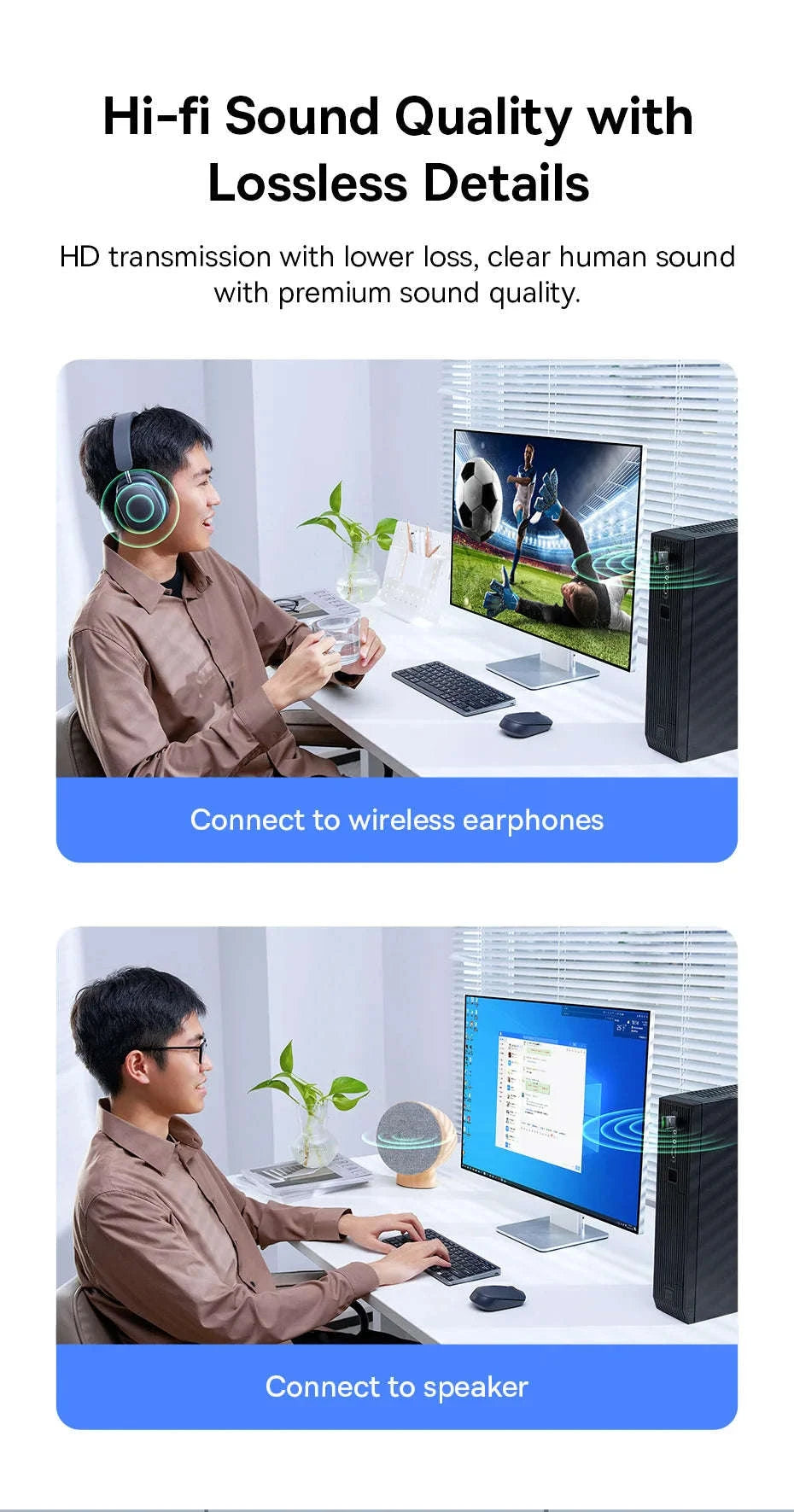 Baseus USB Bluetooth Adapter 5.3 Wireless Dongle-Black