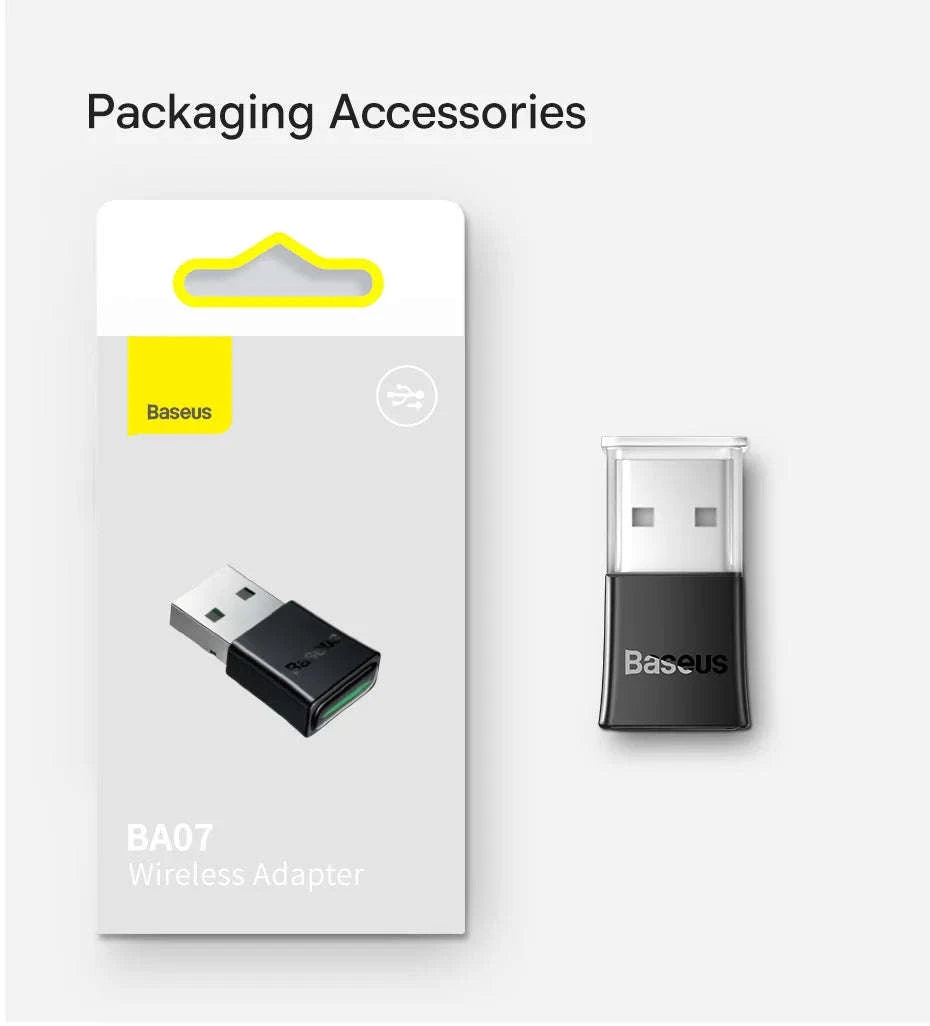 Baseus USB Bluetooth Adapter 5.3 Wireless Dongle-Black