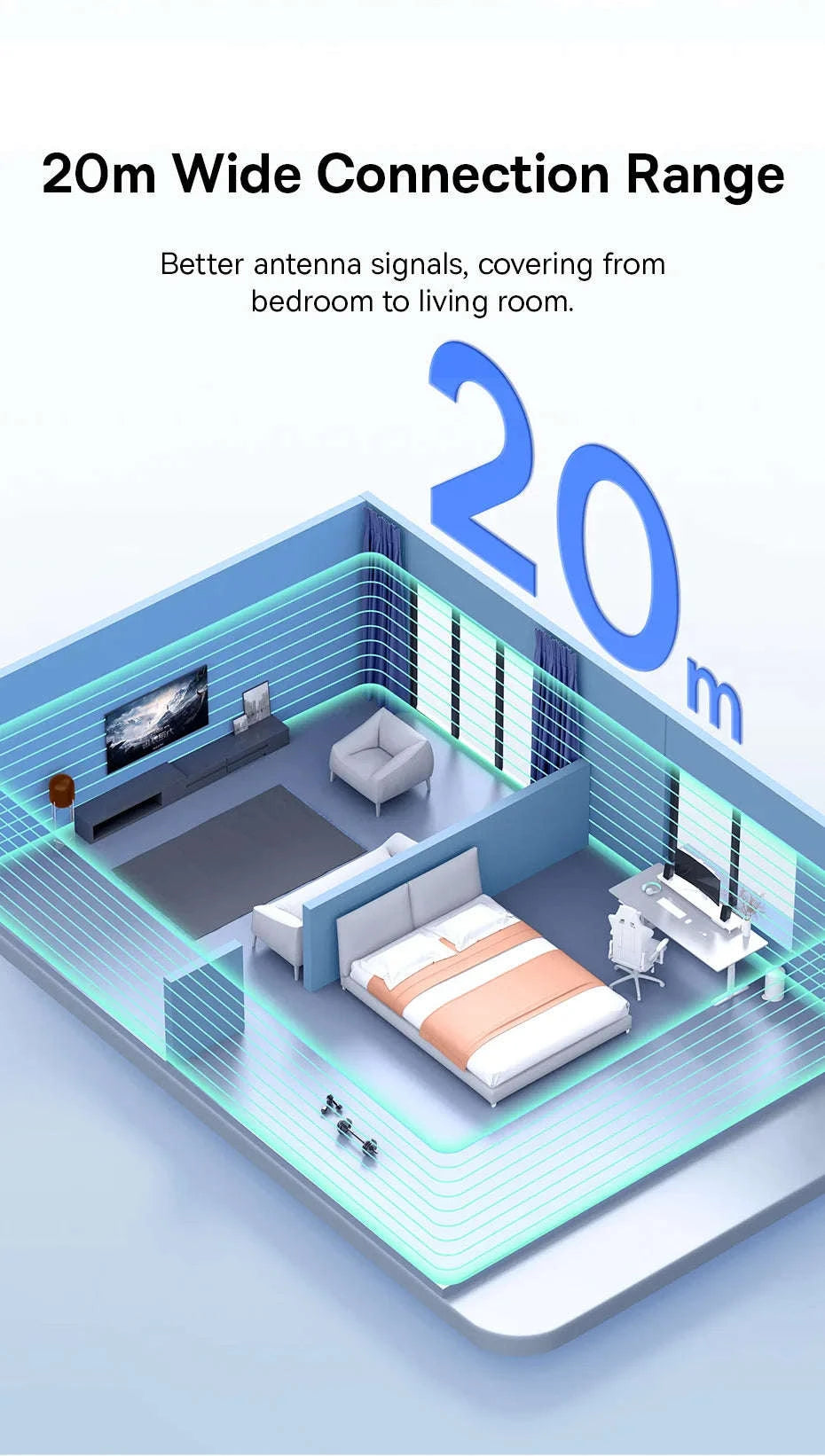 Baseus USB Bluetooth Adapter 5.3 Wireless Dongle-Black