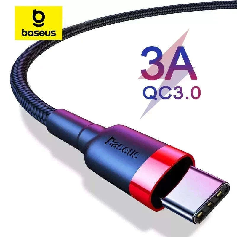 Baseus USB C Cable Quick Charge 3.0 Fast Charging-Gray Black / 1m (3.28ft)
