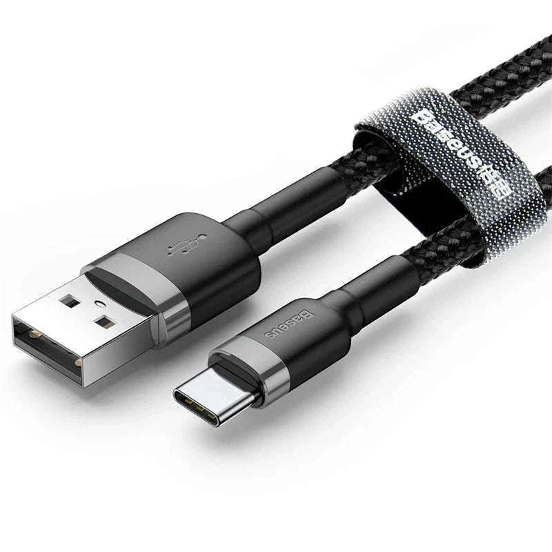 Baseus USB C Cable Quick Charge 3.0 Fast Charging-Gray Black / 1m (3.28ft)