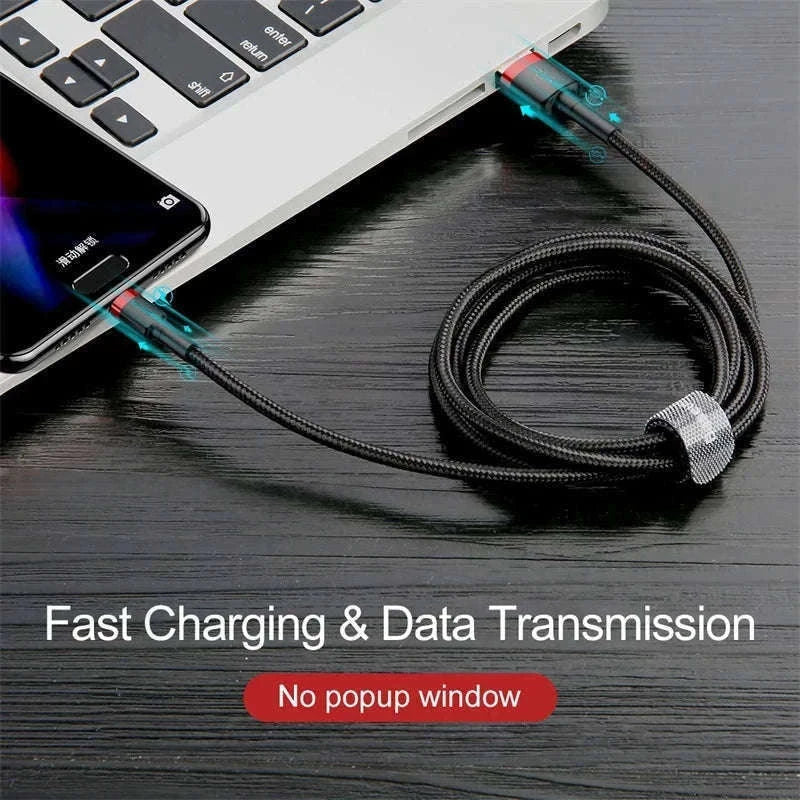 Baseus USB C Cable Quick Charge 3.0 Fast Charging-Gray Black / 1m (3.28ft)