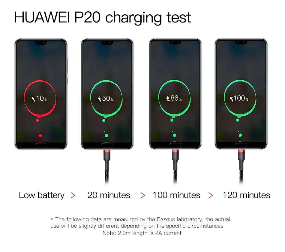Baseus USB‑C Fast Charging Cable for Type‑C Devices-Gray Black / 1m (3.28ft)