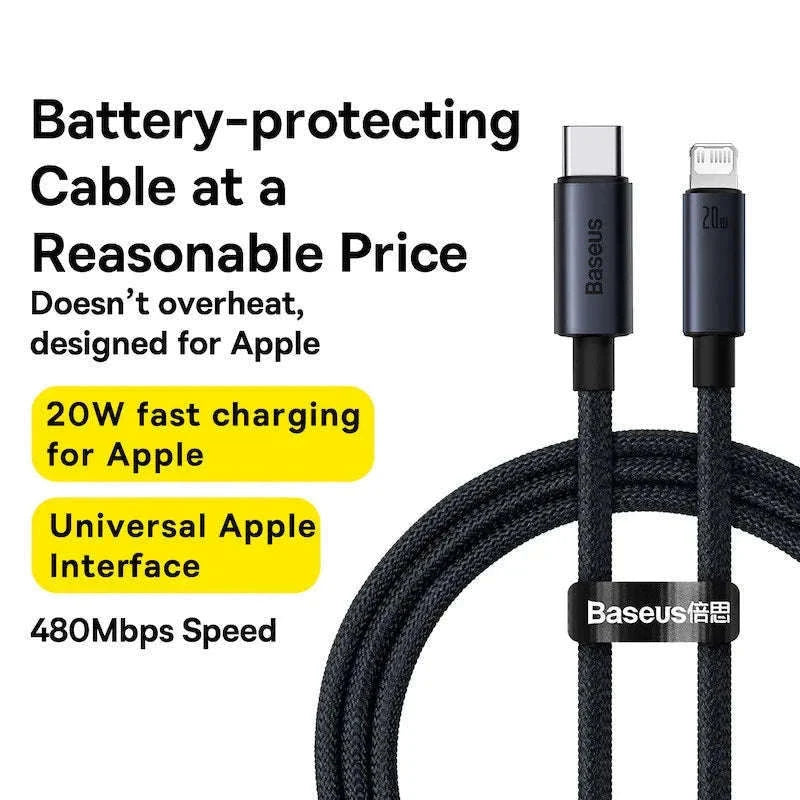 Baseus USB-C to Lightning Fast Charging Cable for iPhone-100W USB To Type-C / 1m