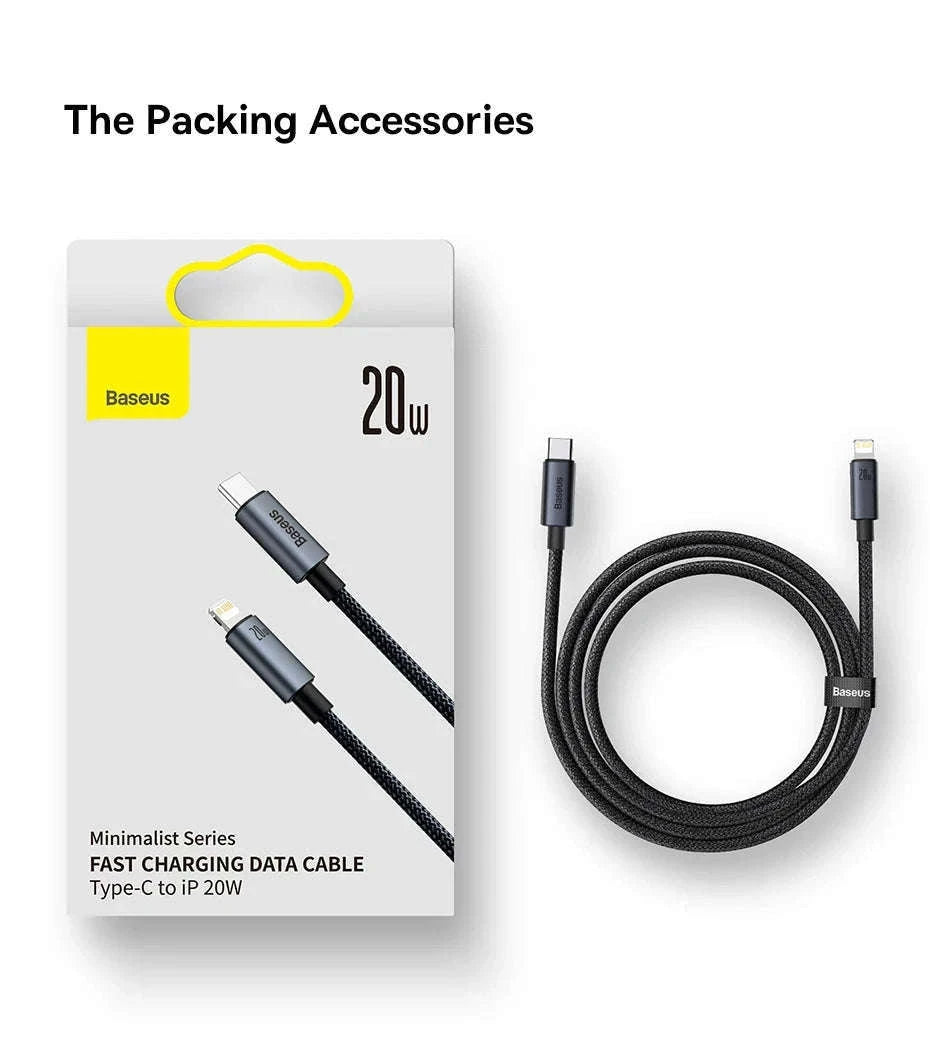 Baseus USB-C to Lightning Fast Charging Cable for iPhone-100W USB To Type-C / 1m