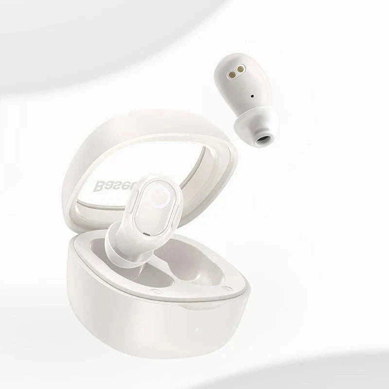 Baseus WM02 True Wireless Earbuds Bluetooth 5.3 with 25H Playtime-White