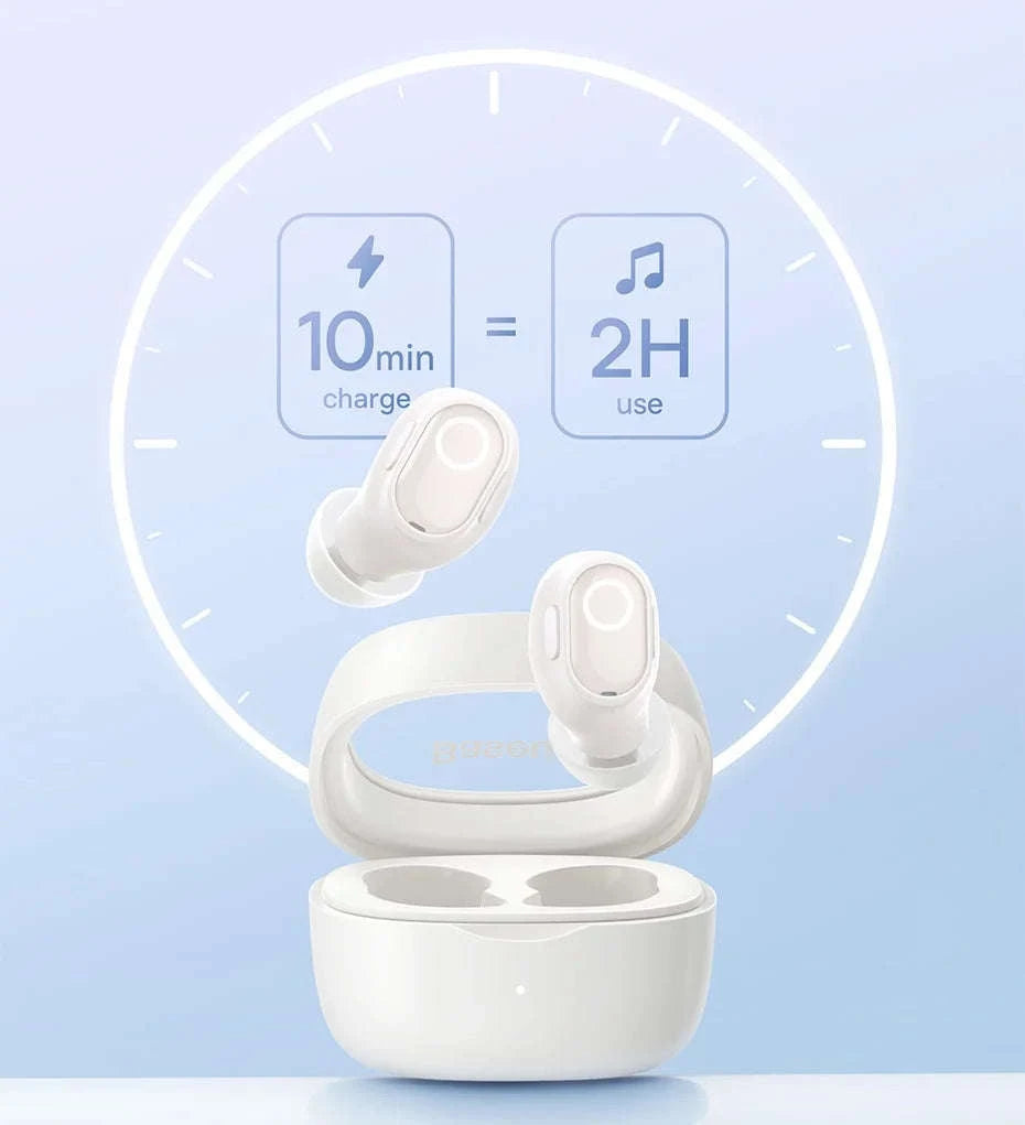 Baseus WM02 True Wireless Earbuds Bluetooth 5.3 with 25H Playtime-White