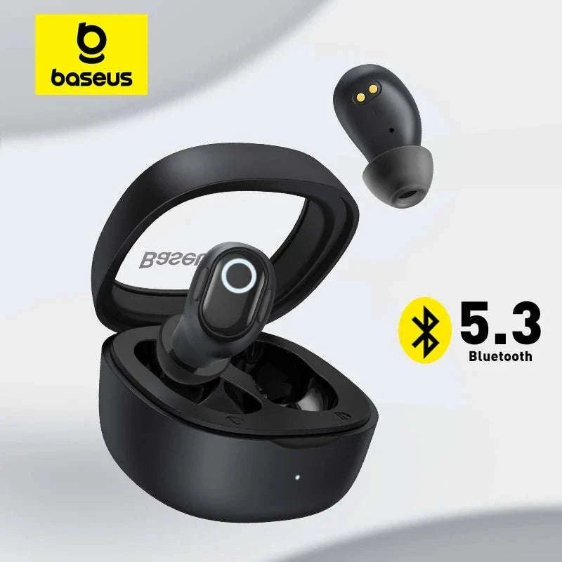 Baseus WM02 True Wireless Earbuds Bluetooth 5.3 with 25H Playtime-White