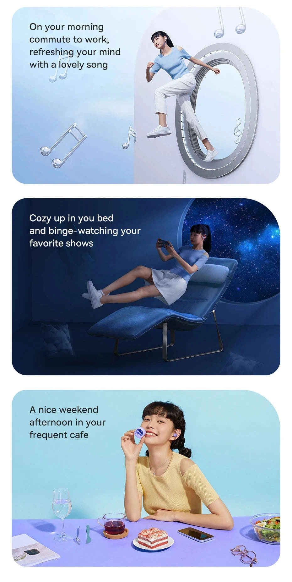 Baseus WM02 TWS Wireless Earbuds with Bluetooth 5.3-White