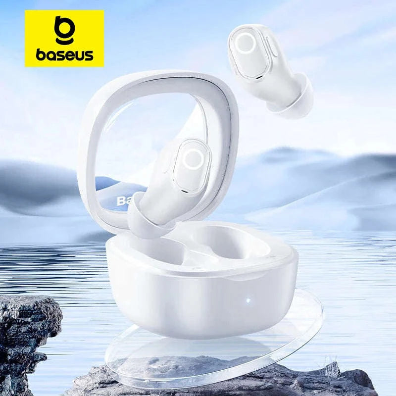 Baseus WM02 TWS Wireless Earbuds with Bluetooth 5.3-White