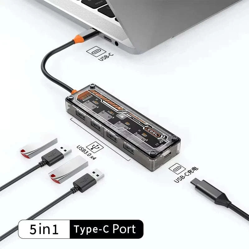Basix USB C Hub 4K Adapter with HDMI, DP, VGA, Ethernet & USB Ports-10 in 1 updated
