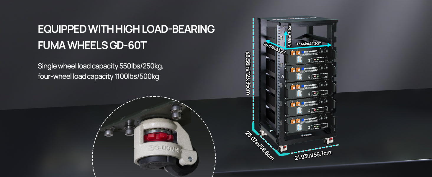 6-Layer Server Rack with 600A Busbar