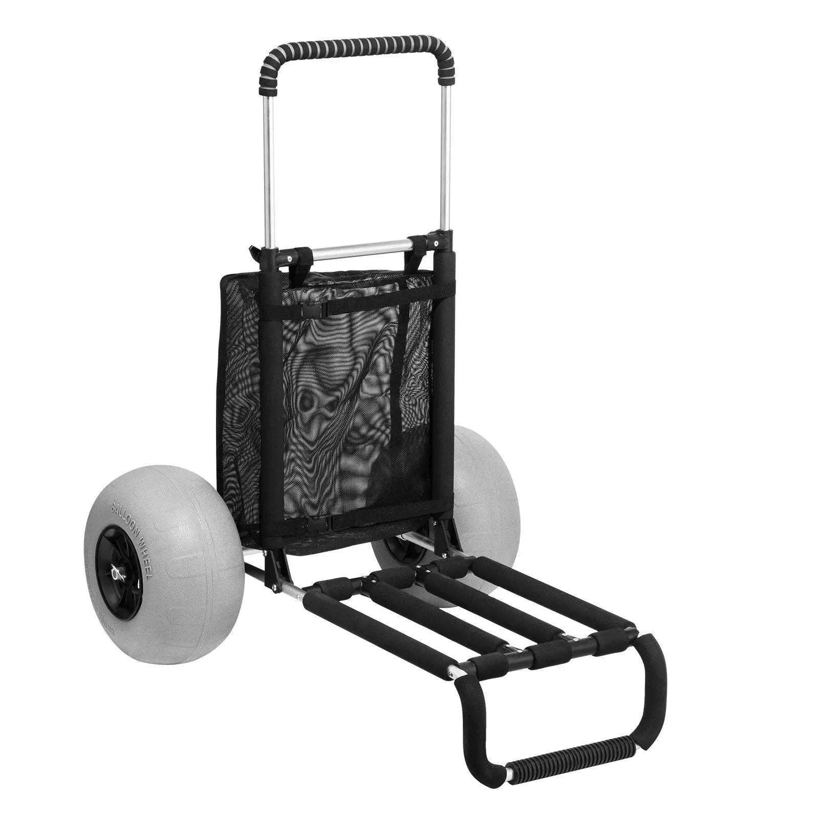 Beach Dolly Cart with 12" Balloon Wheels, 165lb Capacity Foldable-United States