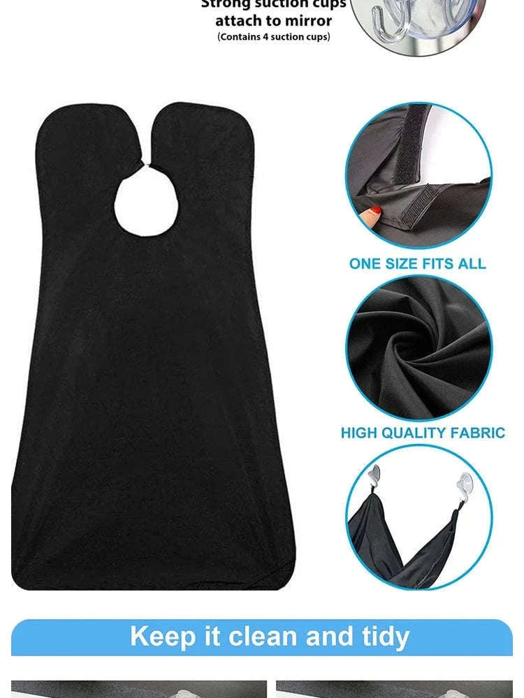 Beard Catcher Shaving Apron for a Cleaner Grooming Routine-